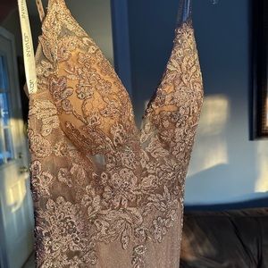 Jovani Nude Prom Dress